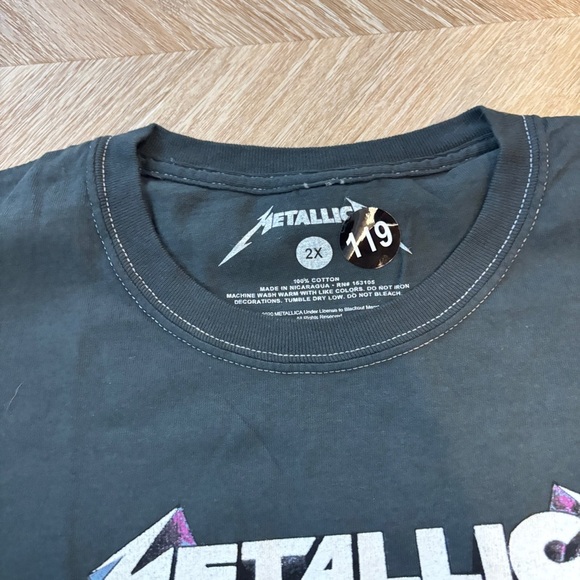 2X Metallica Master of Puppets Short Sleeve Tee - Black - Picture 2 of 4